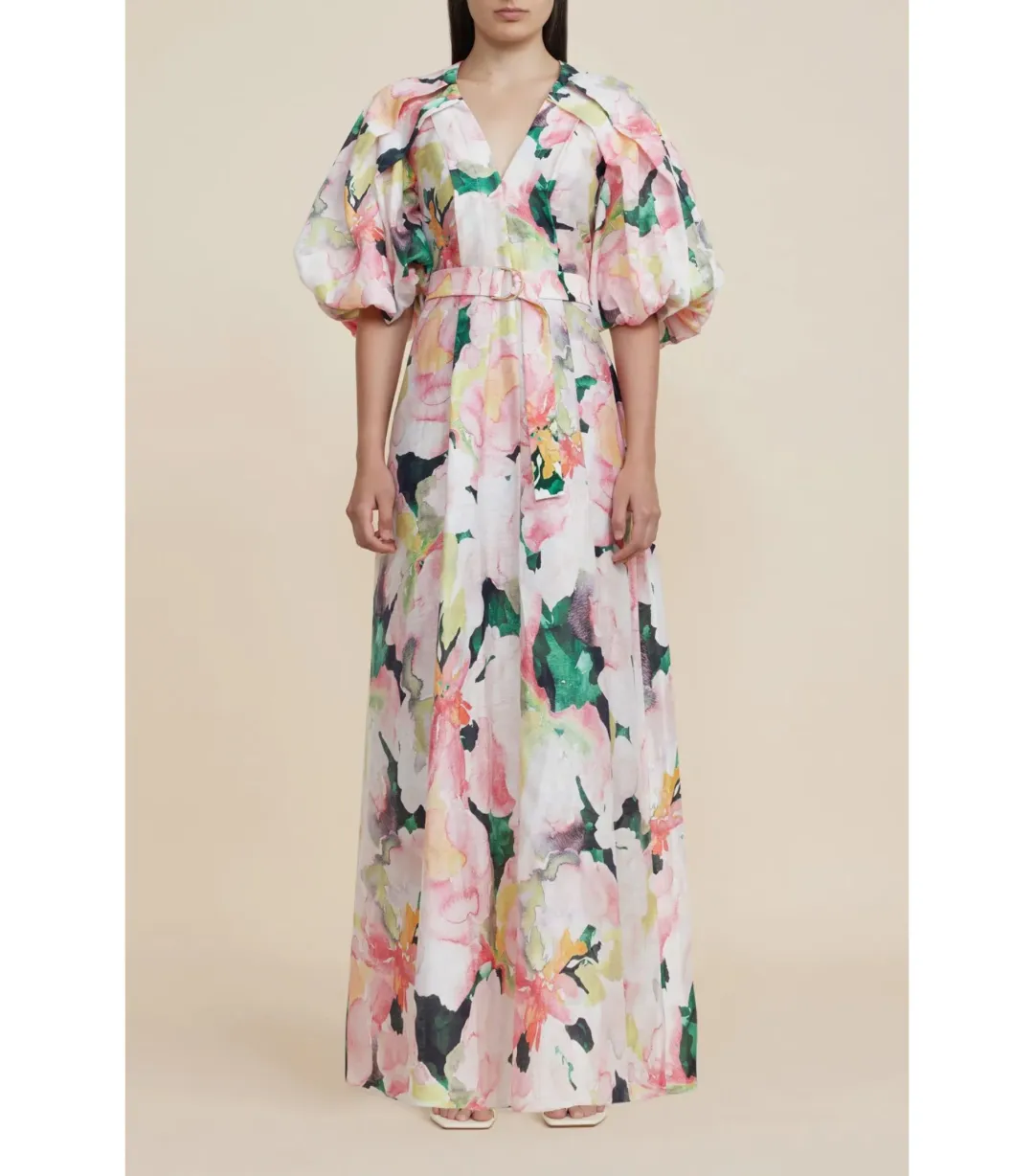 Acler Clayton Maxi Dress Daphney Posy Size AU 12 for rent on The Volte - main image