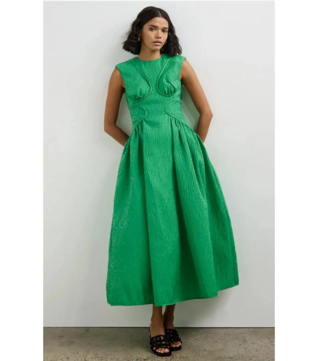 Rachel Gilbert Celia Dress in Apple Size AU 8 for rent on The Volte - main image