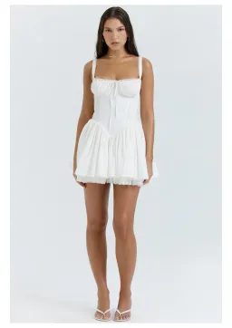 House of CB Pietra Corset Mini Dress White Size M / AU 10 for rent on The Volte - image 1