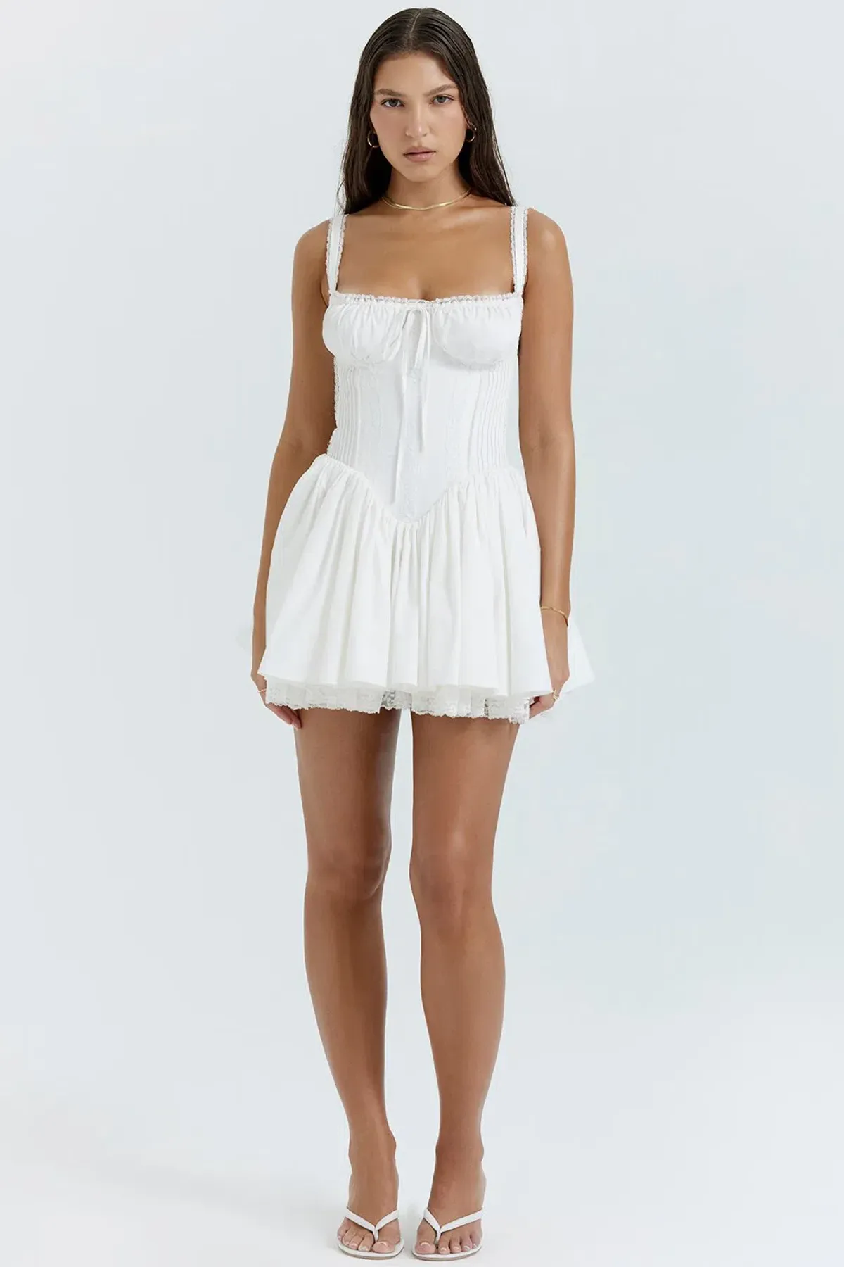 House of CB Pietra Corset Mini Dress White Size M / AU 10 - Image 17