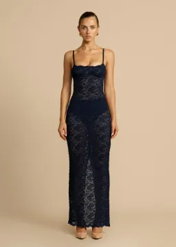 Arcina Ori Margot Dress Navy Size XS / AU 6 for rent on The Volte - image 1