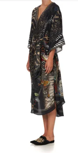 Camilla Treasure Chaser Loose Button Through Silk Dress Print Size 16 for rent on The Volte - image 4