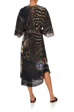 Camilla Treasure Chaser Loose Button Through Silk Dress Print Size 16 for rent on The Volte - image 3