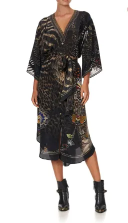 Camilla Treasure Chaser Loose Button Through Silk Dress Print Size 16 for rent on The Volte - image 5