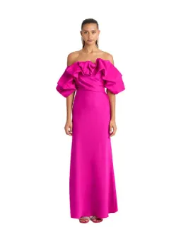 Sheike Margot Maxi Dress Magenta Pink Size 6 for rent on The Volte - image 6