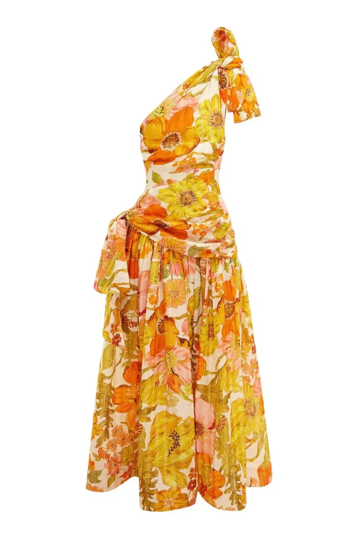 Alemais Silas One Shoulder Maxi Gown Multi Size 8 - Image 10
