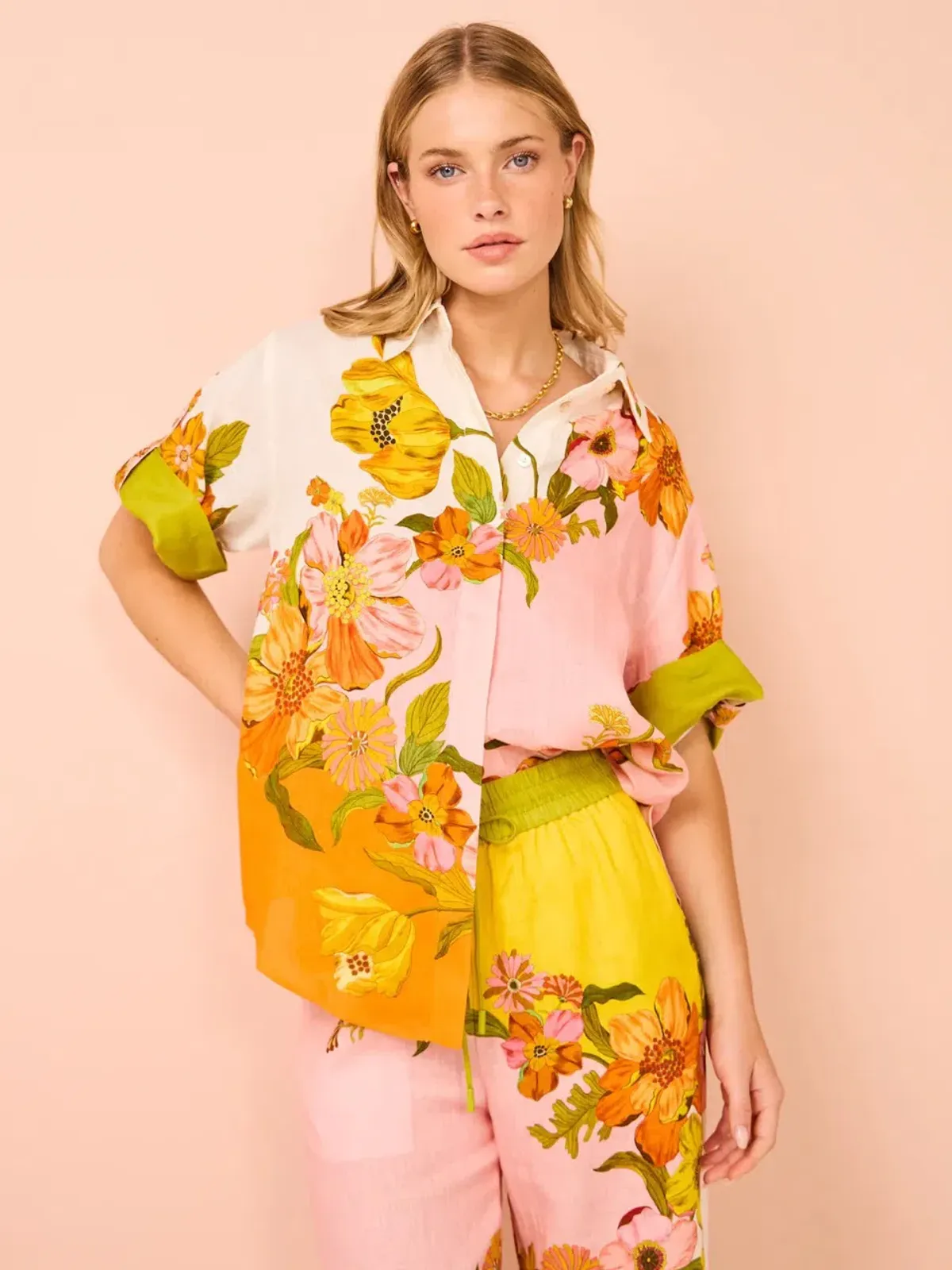 ALEMAIS Silas Shirt & Pant Set Floral Multi Size 10 - Image 11