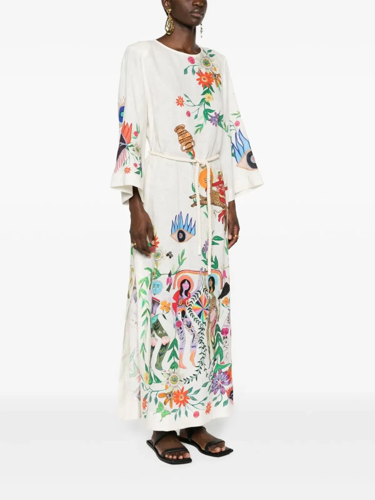 ALEMAIS Meagan Midi Dress Print Size 8 AU - Image 4