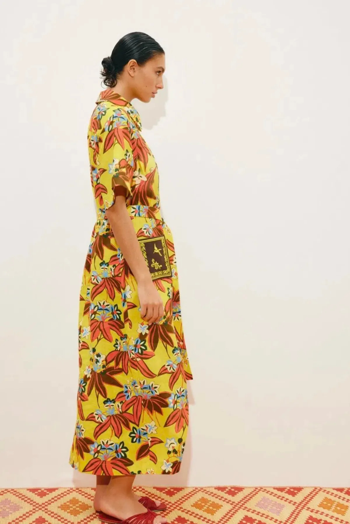 Alemais Leo Shirt Midi Dress Print Size 12 fits 14 - Image 3