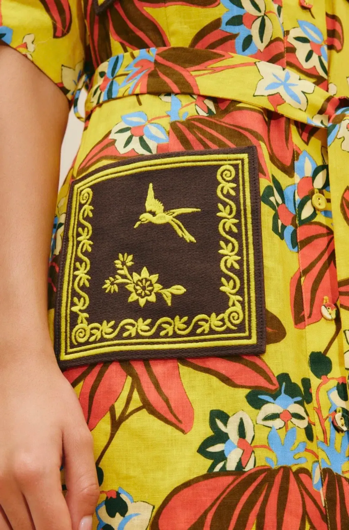 Alemais Leo Shirt Midi Dress Print Size 12 fits 14 - Image 4