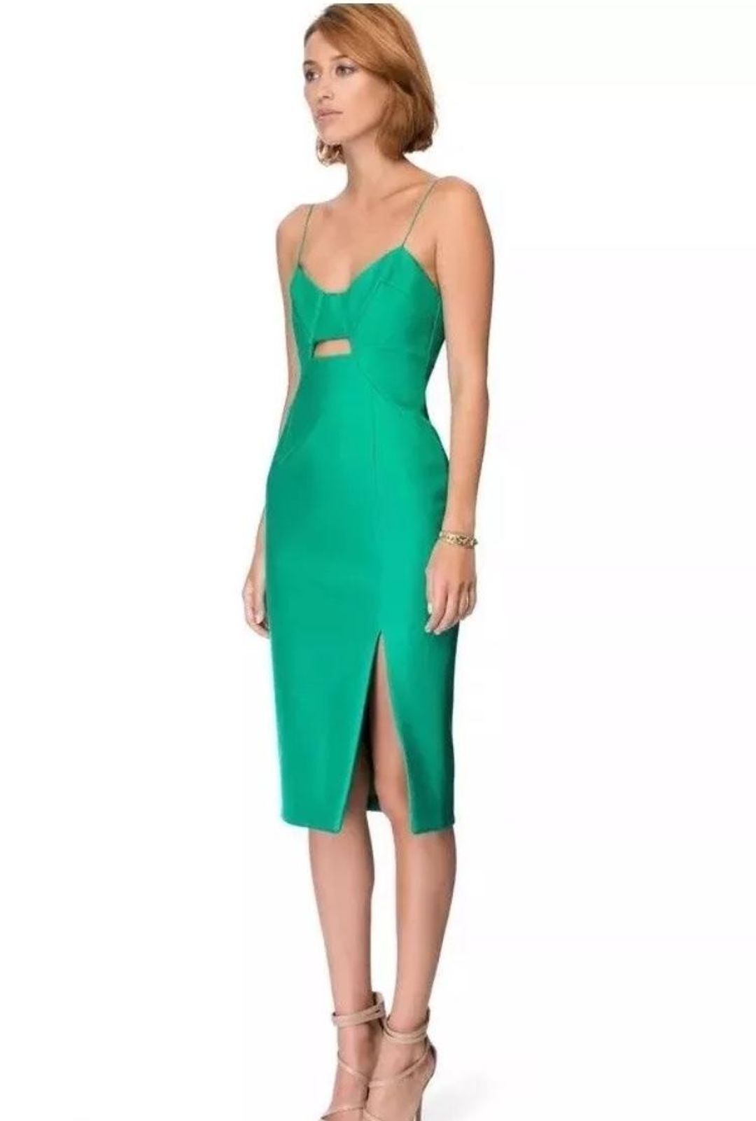 Nicholas Bonded Silk Diagonal Dress for rent on The Volte - main image