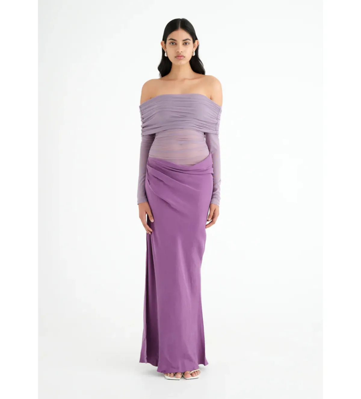 Benni Yasmin Maxi Dress Purple Size Au 10 - Image 1
