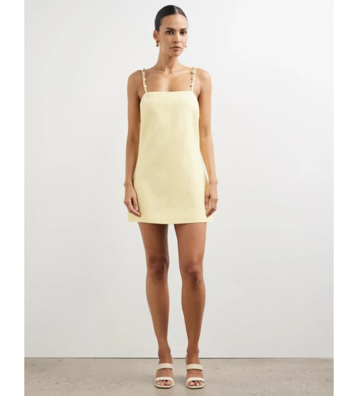Lover Alizzi Beaded Lover Dress Soft Yellow Size 10 - Image 1