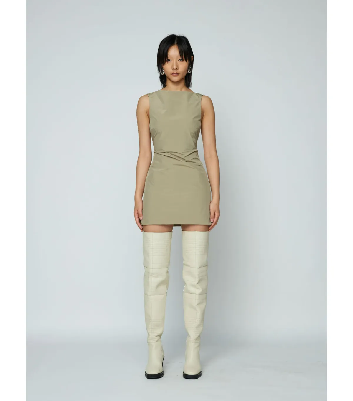 Wynn Hamlyn Sophia Mini Dress Cactus Green Size AU 6 - Image 1