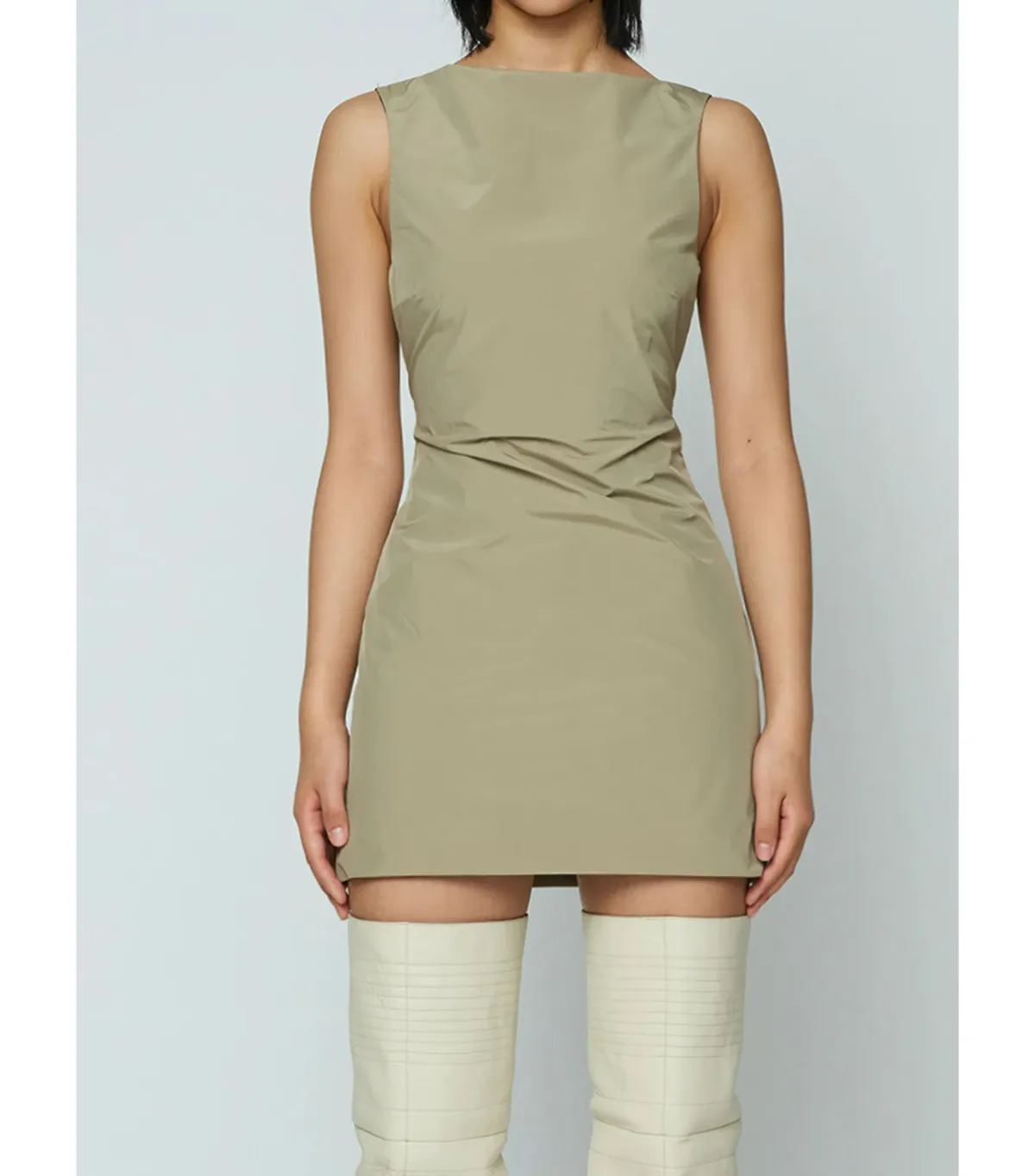 Wynn Hamlyn Sophia Mini Dress Cactus Green Size AU 6 - Image 4