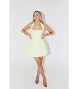 Odd Muse The Ultimate Muse Structured Mini Dress Lime Size M / AU 10 for rent on The Volte - image 1