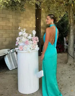 The Wolf Gang Oahu Slip Dress Aquamarine Size M / AU 10 for rent on The Volte - image 8