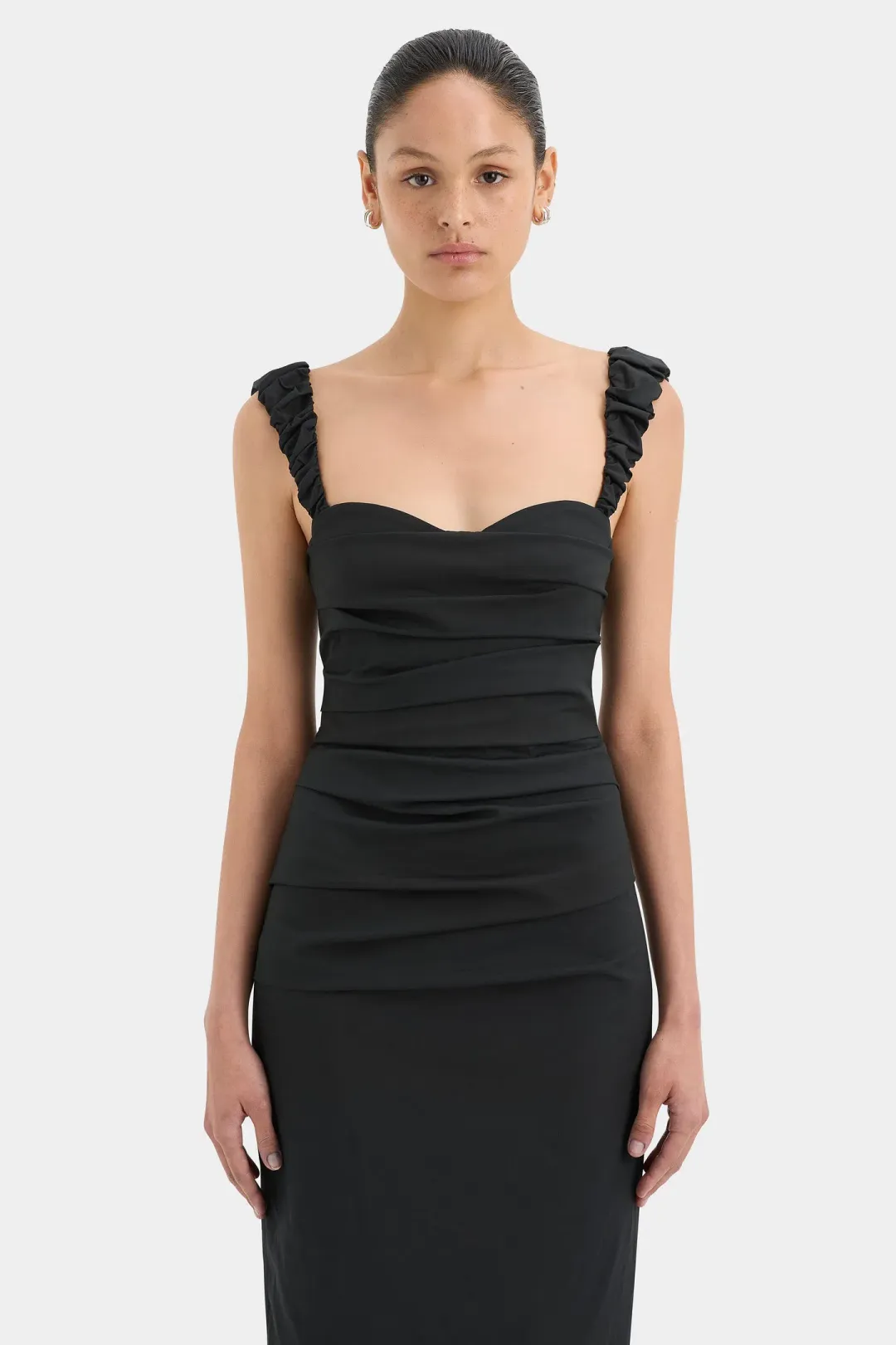 Sir the Label Azul Balconette Gown Black Size 2 / AU 10 for rent on The Volte - main image
