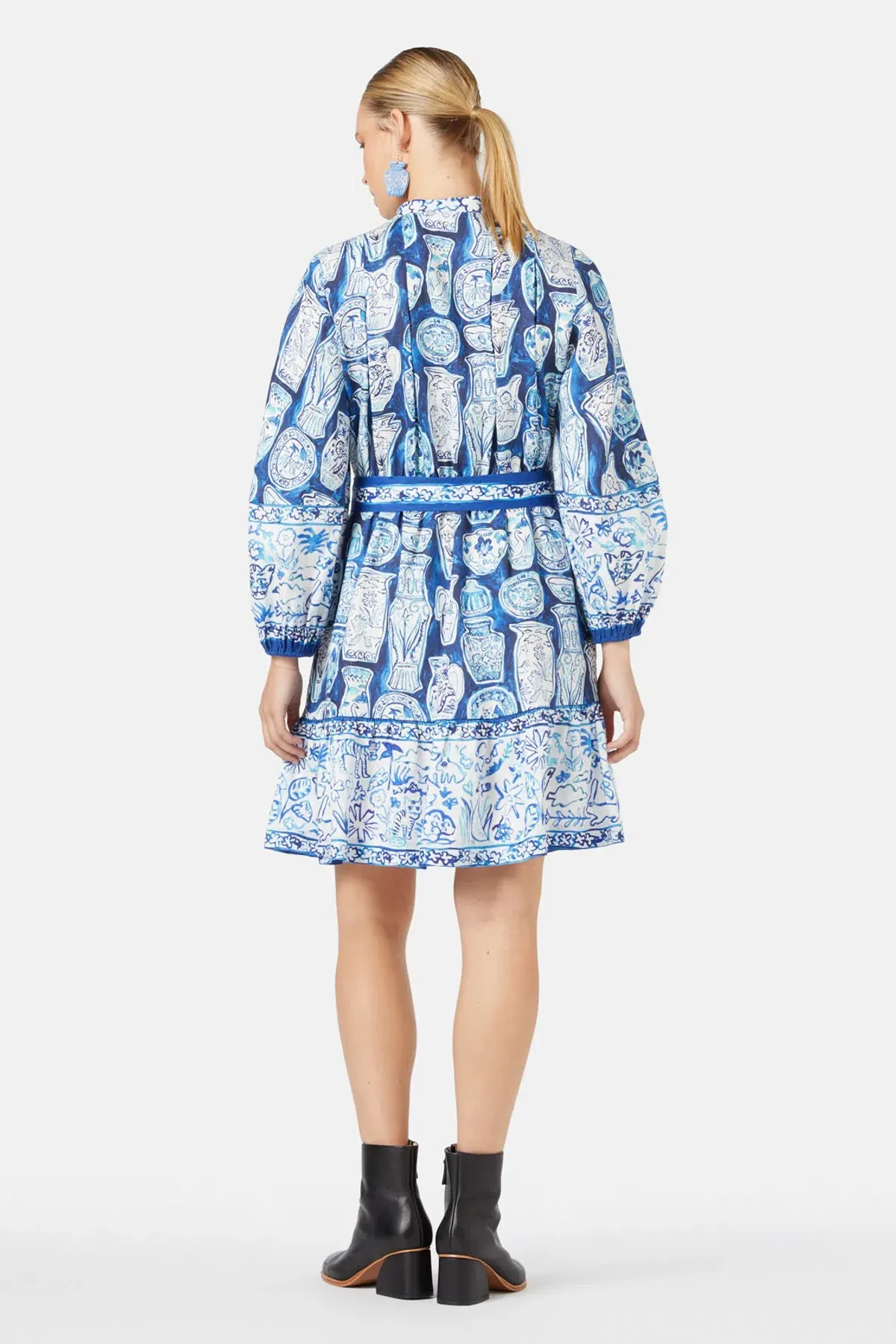 Gorman Porcelain Paradise Mini Party Dress Print Size 20 - Image 3