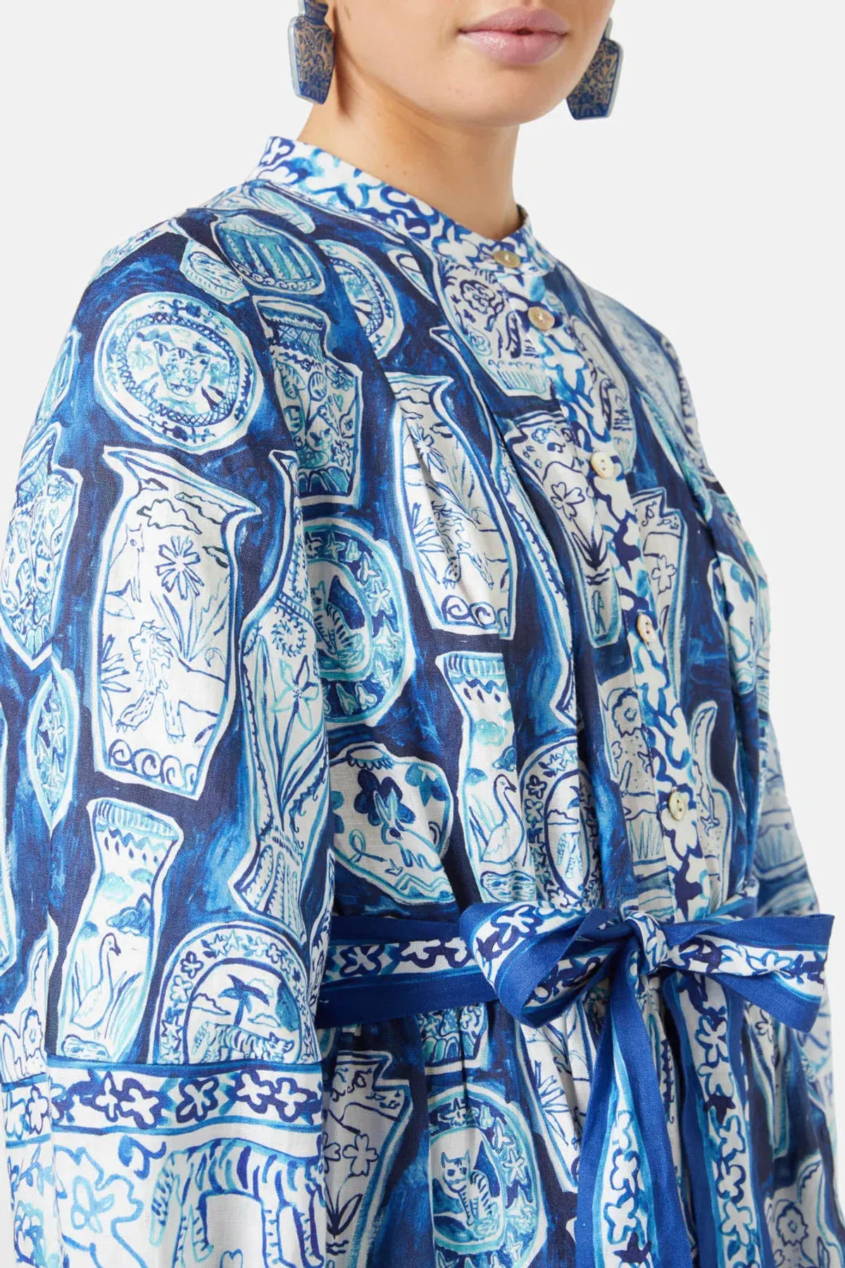 Gorman Porcelain Paradise Mini Party Dress Print Size 20 - Image 5