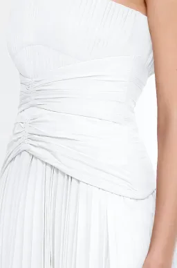 Acler Fairley Midi Dress Ivory Size 10 for rent on The Volte - image 4