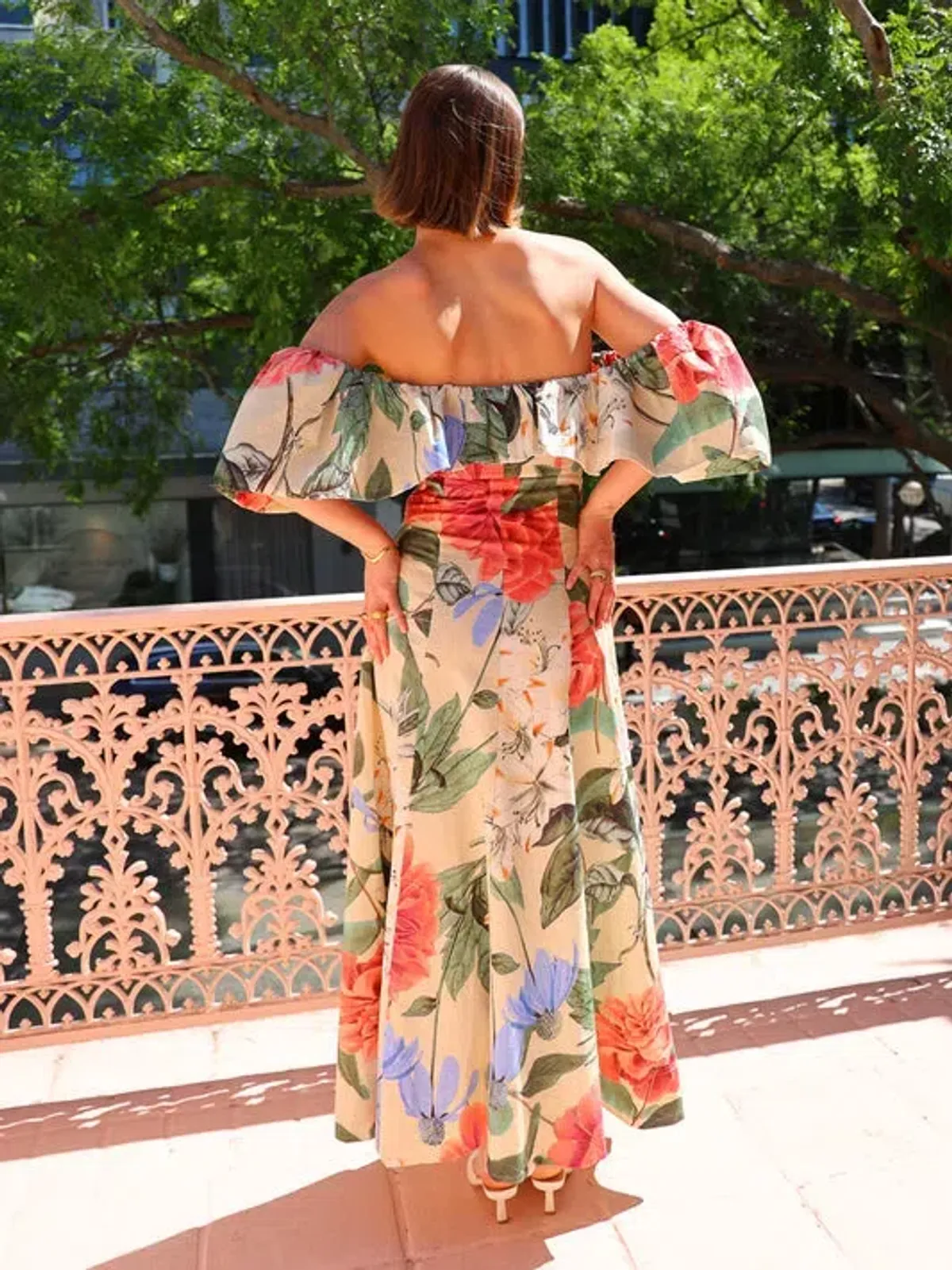 By Nicola Paradiso Maxi Dress in Primavera Print Size 12 - Image 3