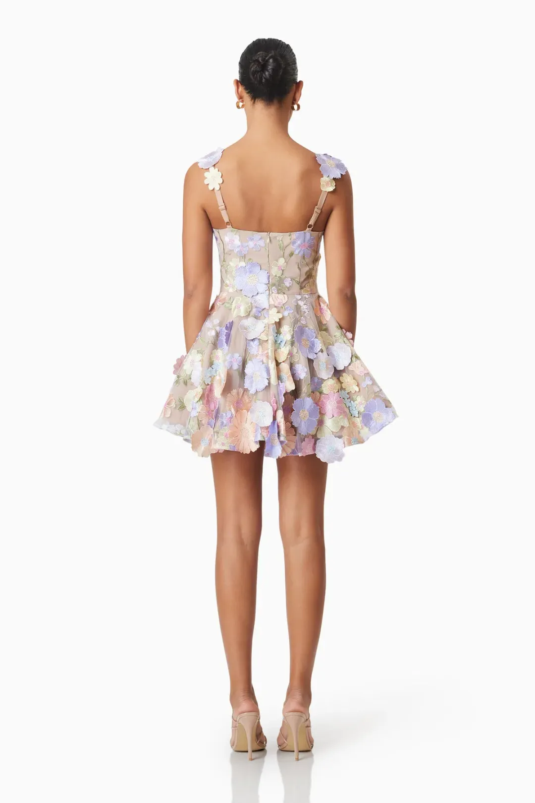 Elliatt Moana Mini Dress Floral Purple Size M / AU 10 for rent on The Volte - main image