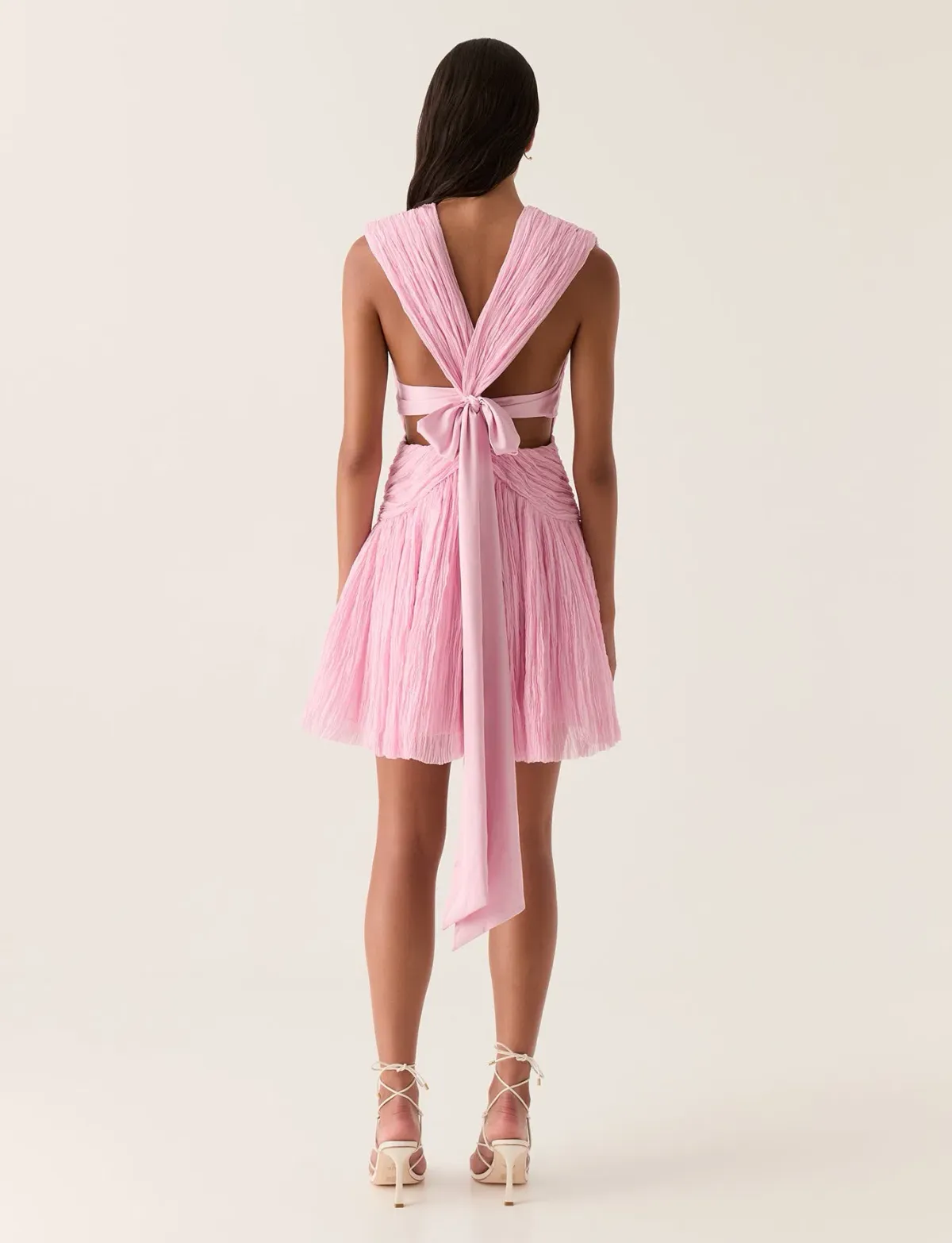 Aje Escapist Mini Dress Flash Pink Size 8 - Image 2