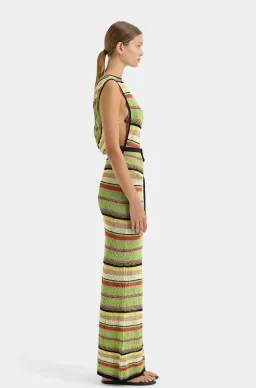 Sir the Label Coastline Tie Dress Palm Stripe Size 1 / AU 8 for rent on The Volte - image 3