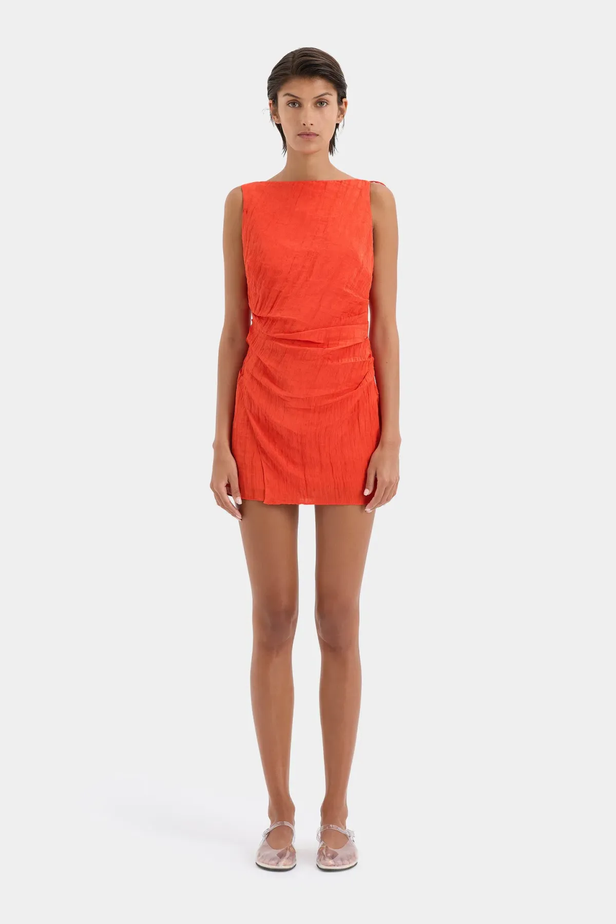 Sir the Label Ligera Mini Dress in Tangerine Size 1 / AU 8 - Image 1