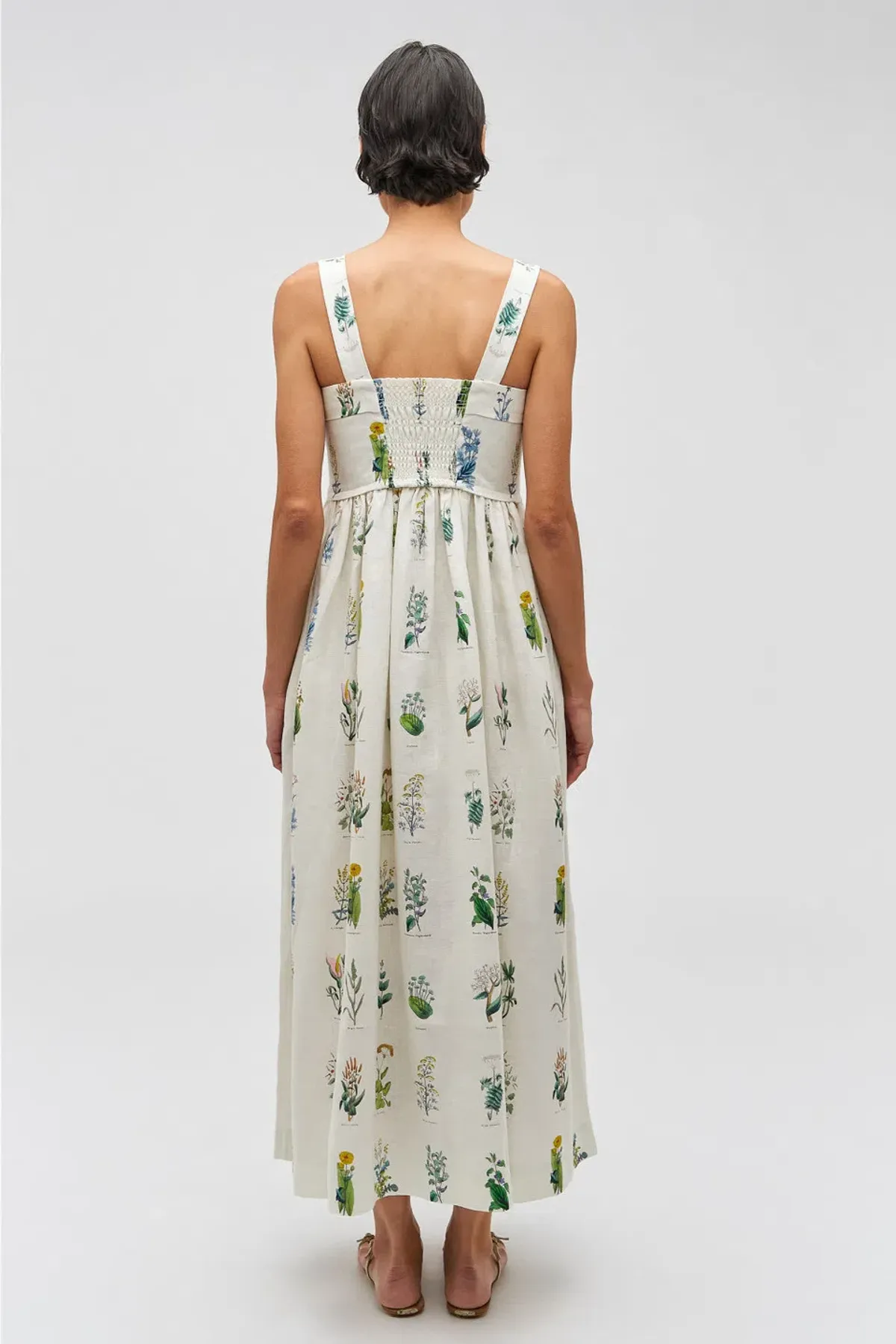 Oroton Greenhouse Floral Sundress Mist Size 10 - Image 2