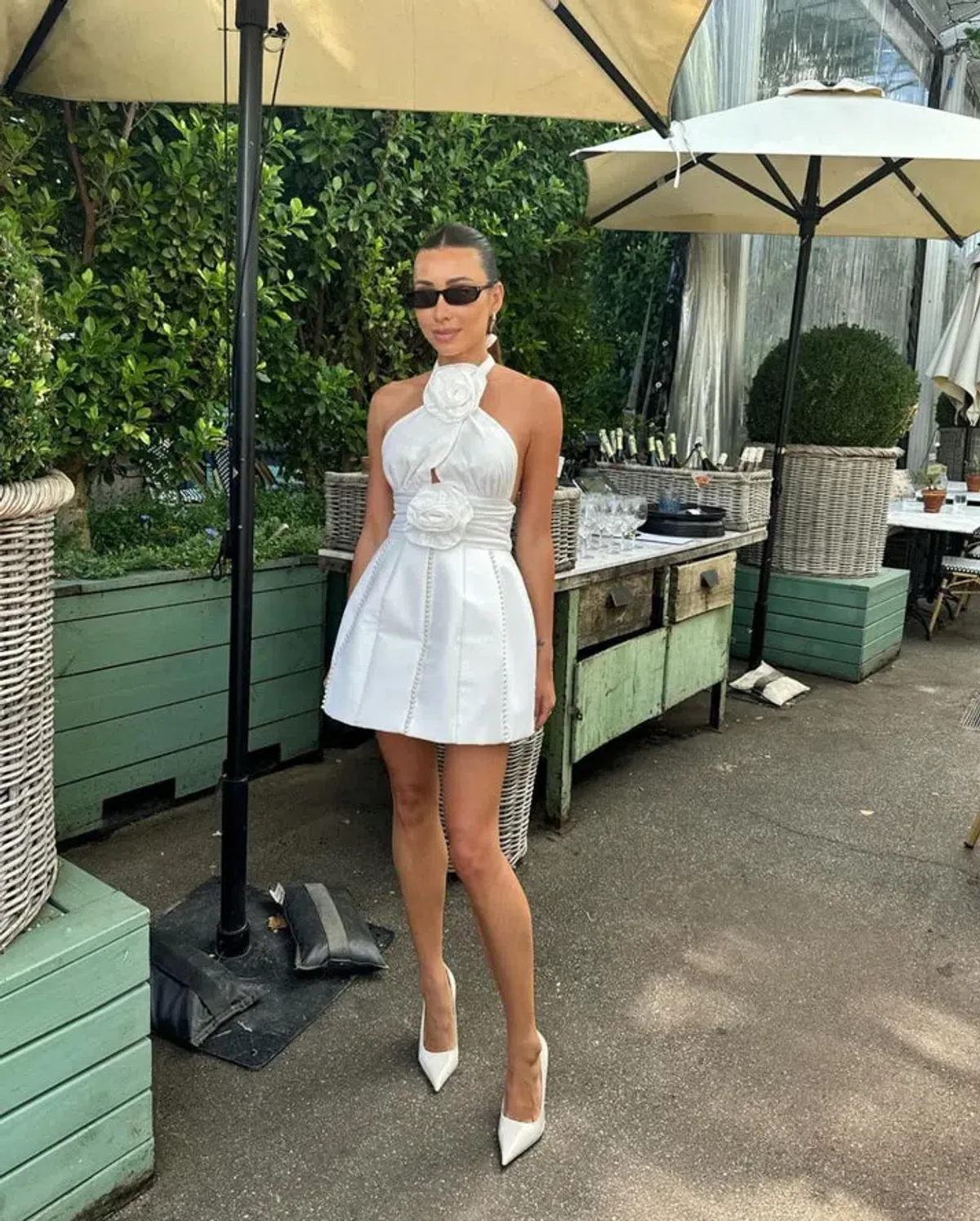 Eliya The Label Bethani Mini Dress White Size M / AU 10 - Image 4