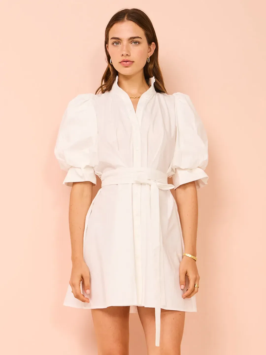 Leo Lin Eli Mini Dress Snow Size 10 for rent on The Volte - main image
