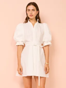 Leo Lin Eli Mini Dress Snow Size 10 for rent on The Volte - image 2