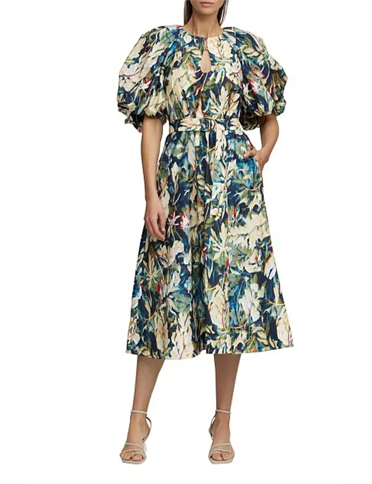 Acler Harlow Dress in Moody Floral Size AU 12 - Image 1