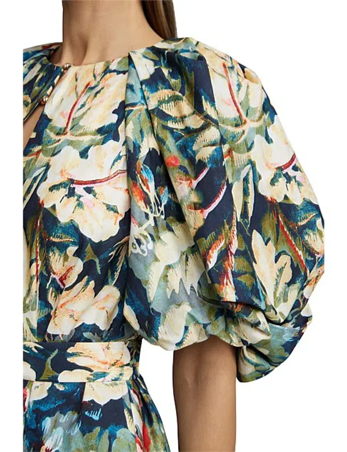 Acler Harlow Dress in Moody Floral Size AU 12 - Image 2