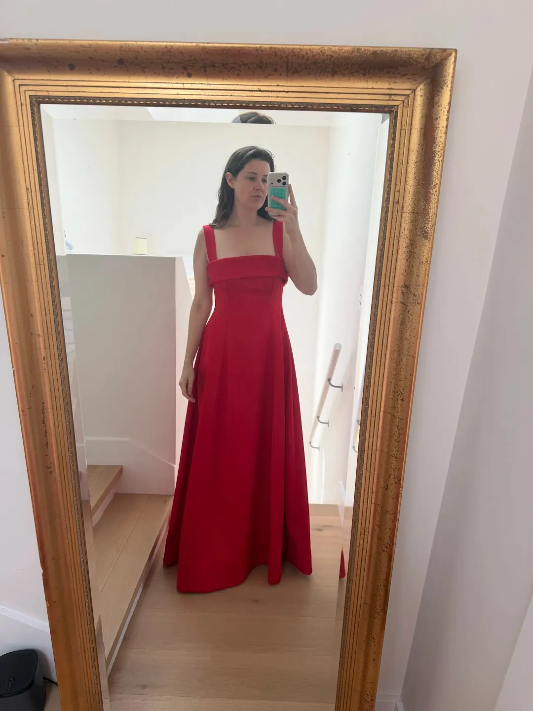 Rachel Gilbert Sera Gown Maxi Dress in Red Size 3/ AU 12 for rent on The Volte - main image