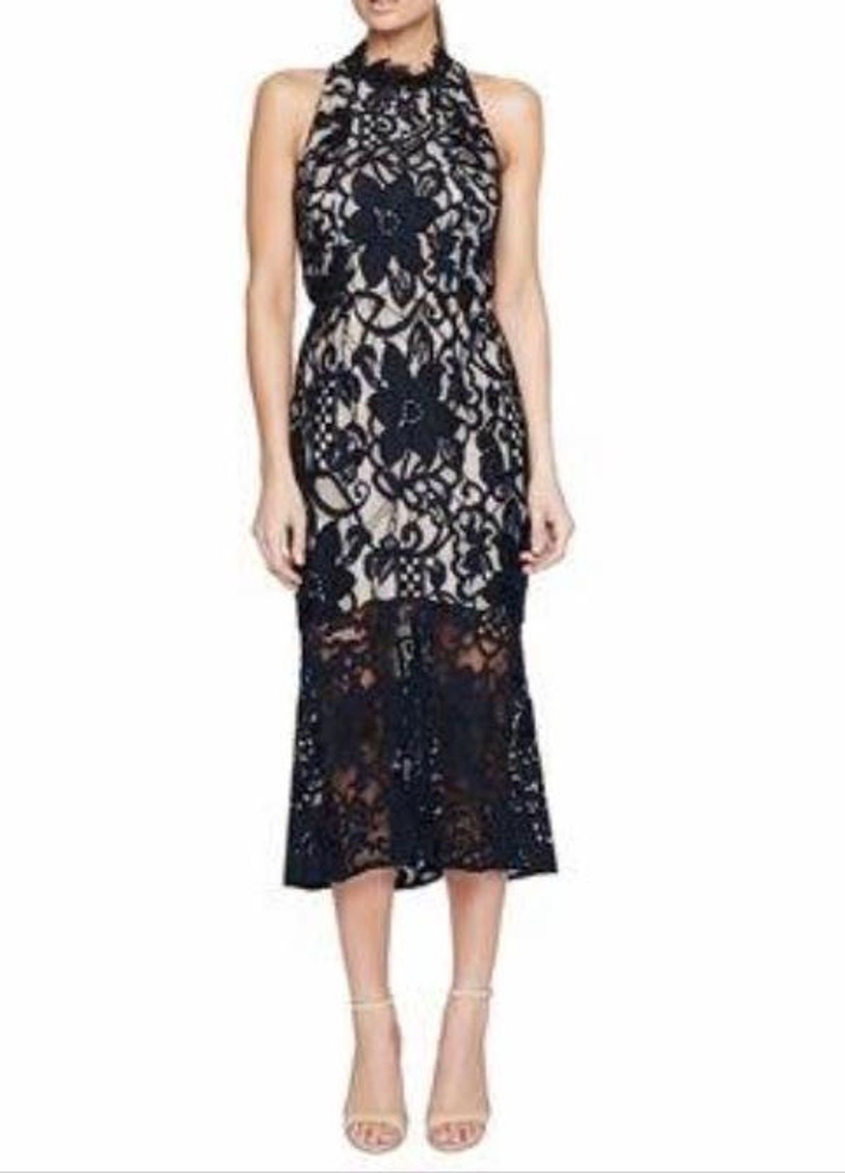 Rodeo Show Madrid Lace Midi Dress Black Size 6 - Image 2