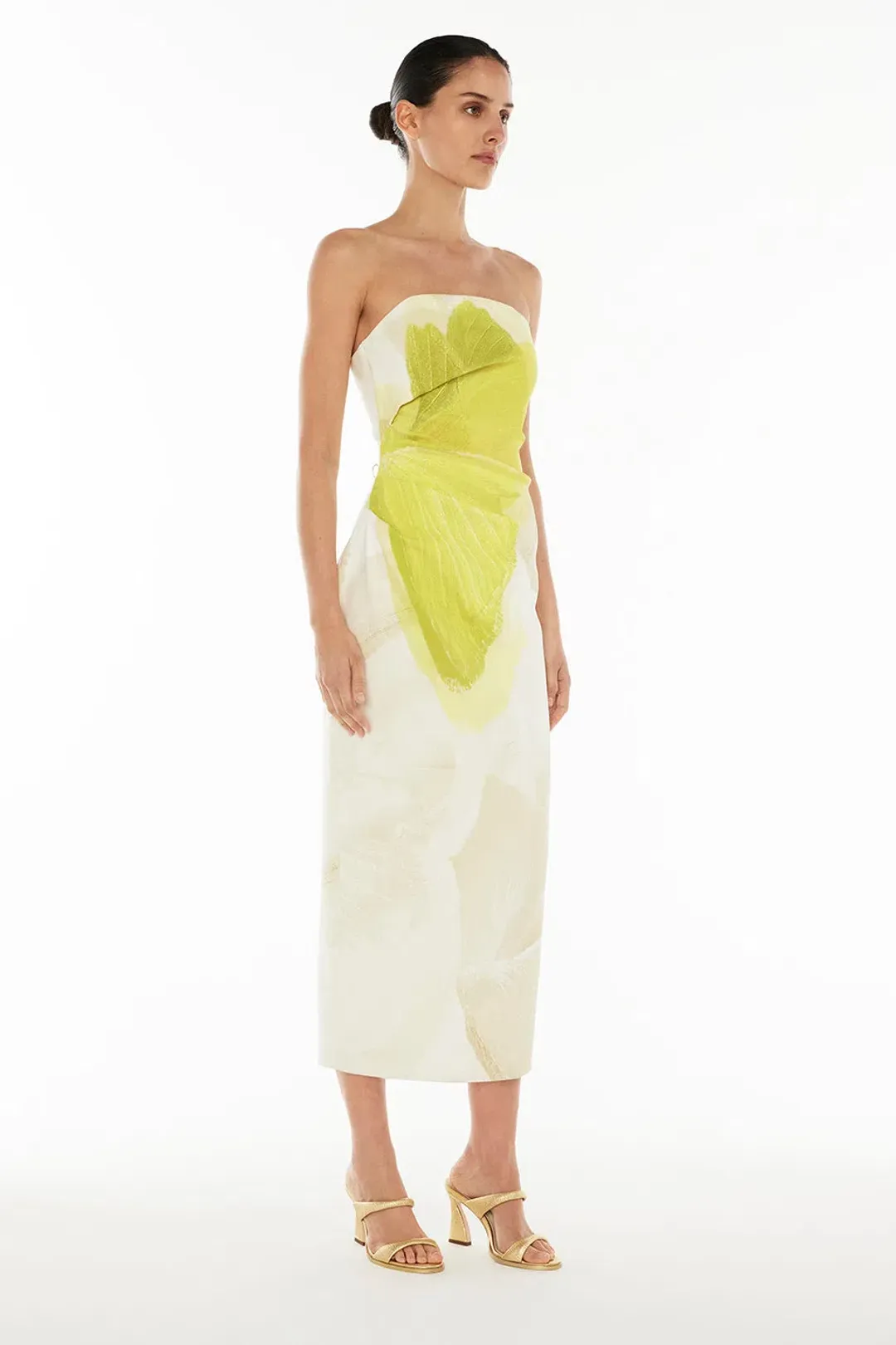 MANNING CARTEL LEVITATING BUTTERFLIES MIDI DRESS for rent on The Volte - main image