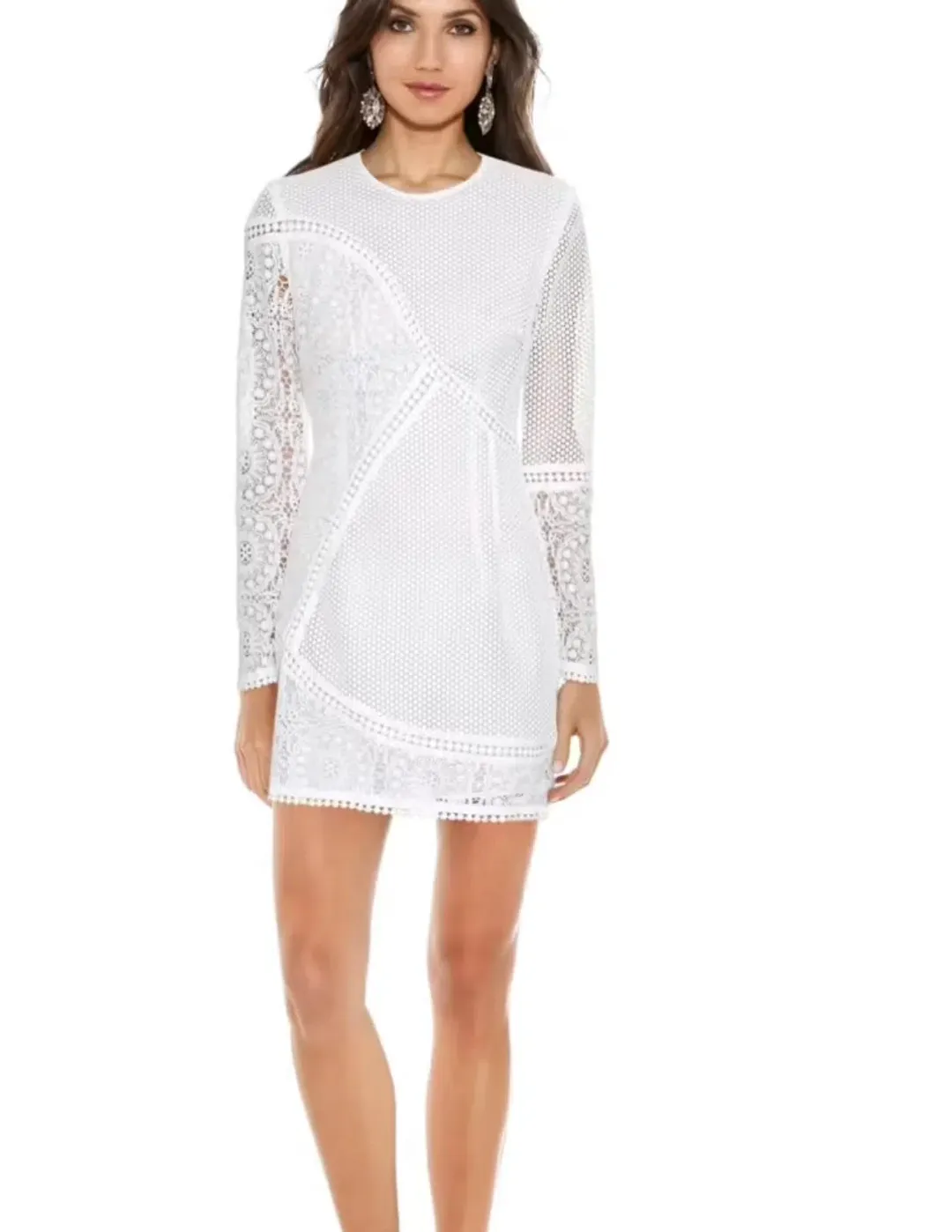 Zimmermann Anais Lace Dress White AU 0 for rent on The Volte - main image