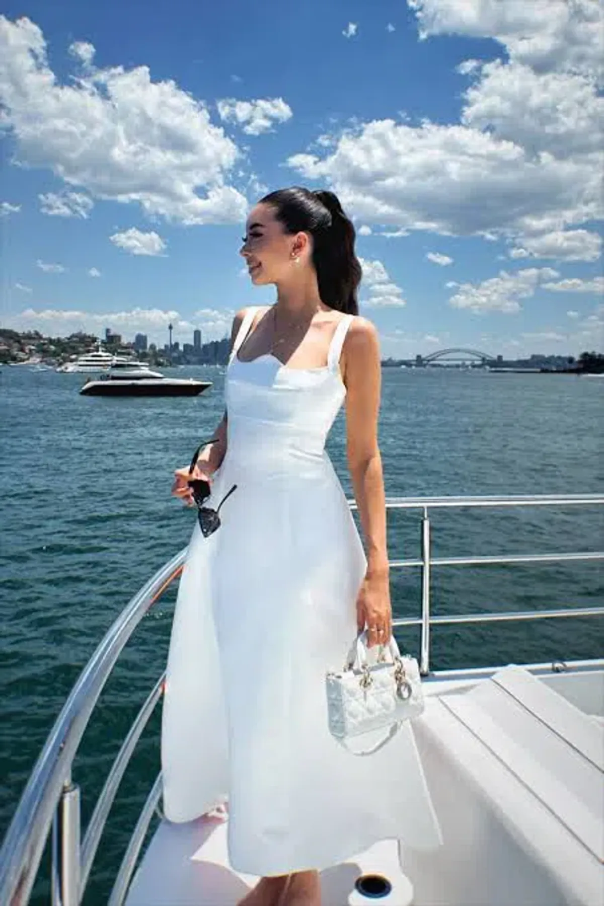 Leo Lin Odette Midi Dress White Size 8 - Image 4