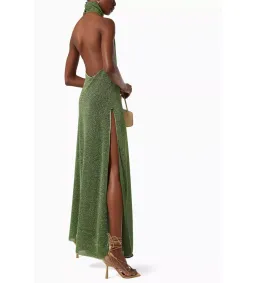 Oséree Lumiere Turtleneck Dress Green Size 14 for rent on The Volte - image 2