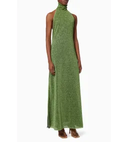 Oséree Lumiere Turtleneck Dress Green Size 14 for rent on The Volte - image 1
