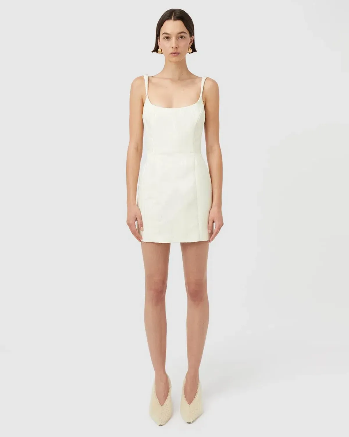 Camilla And Marc Malla Mini Dress Cream Size 12 - Image 1