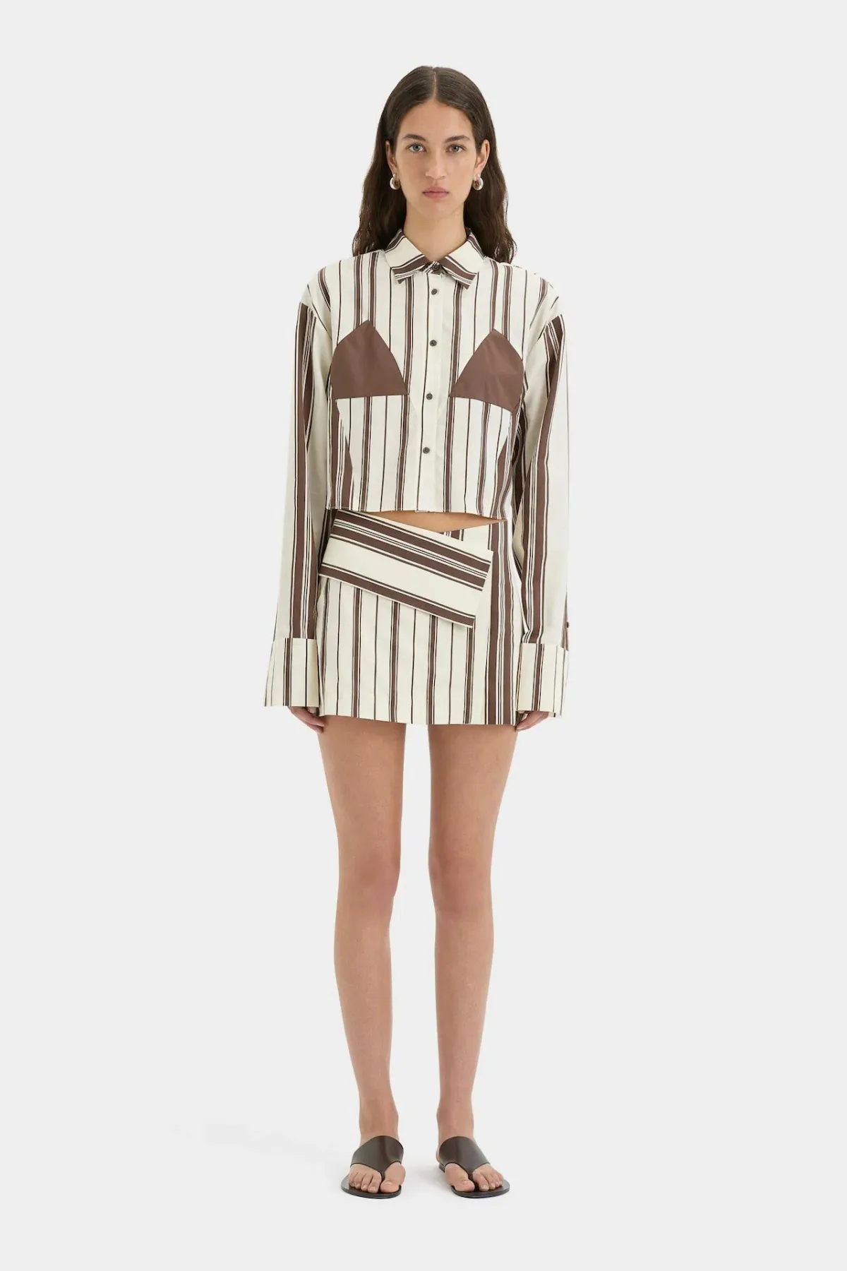 Sir the Label Cannoli Crop Shirt & Skirt Set Print Size 0 / AU 6 (6-8) - Image 1