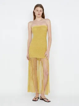 Bec & Bridge Calista Strapless Dress in Citrus Size 8 for rent on The Volte - image 1
