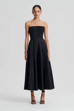 Scanlan Theodore Parachute Bustier Dress Black Size 8 for rent on The Volte - image 1