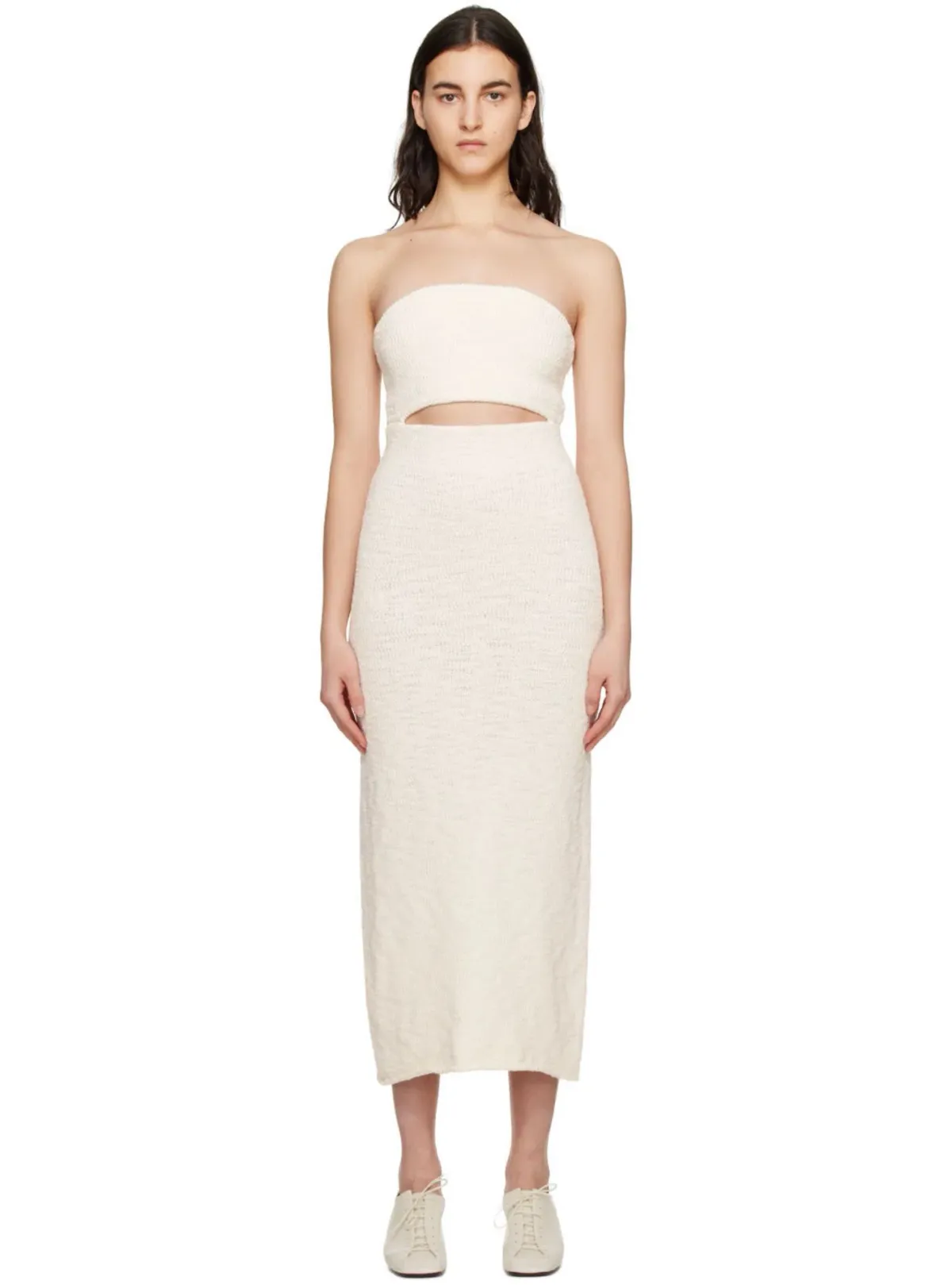 Camilla and Marc Jasper Knit Dress Ivory Size XS / AU 6 for rent on The Volte - main image