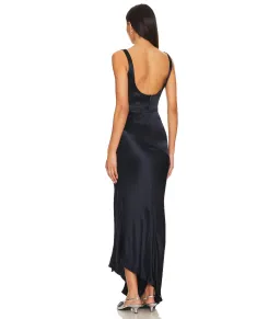 Bec & Bridge Moon Dance Cowl Dress Navy Blue Size AU 8 for rent on The Volte - image 3