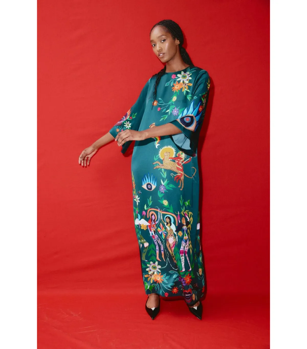 Alémais Agatha Midi Dress Green Size AU 12 - Image 1